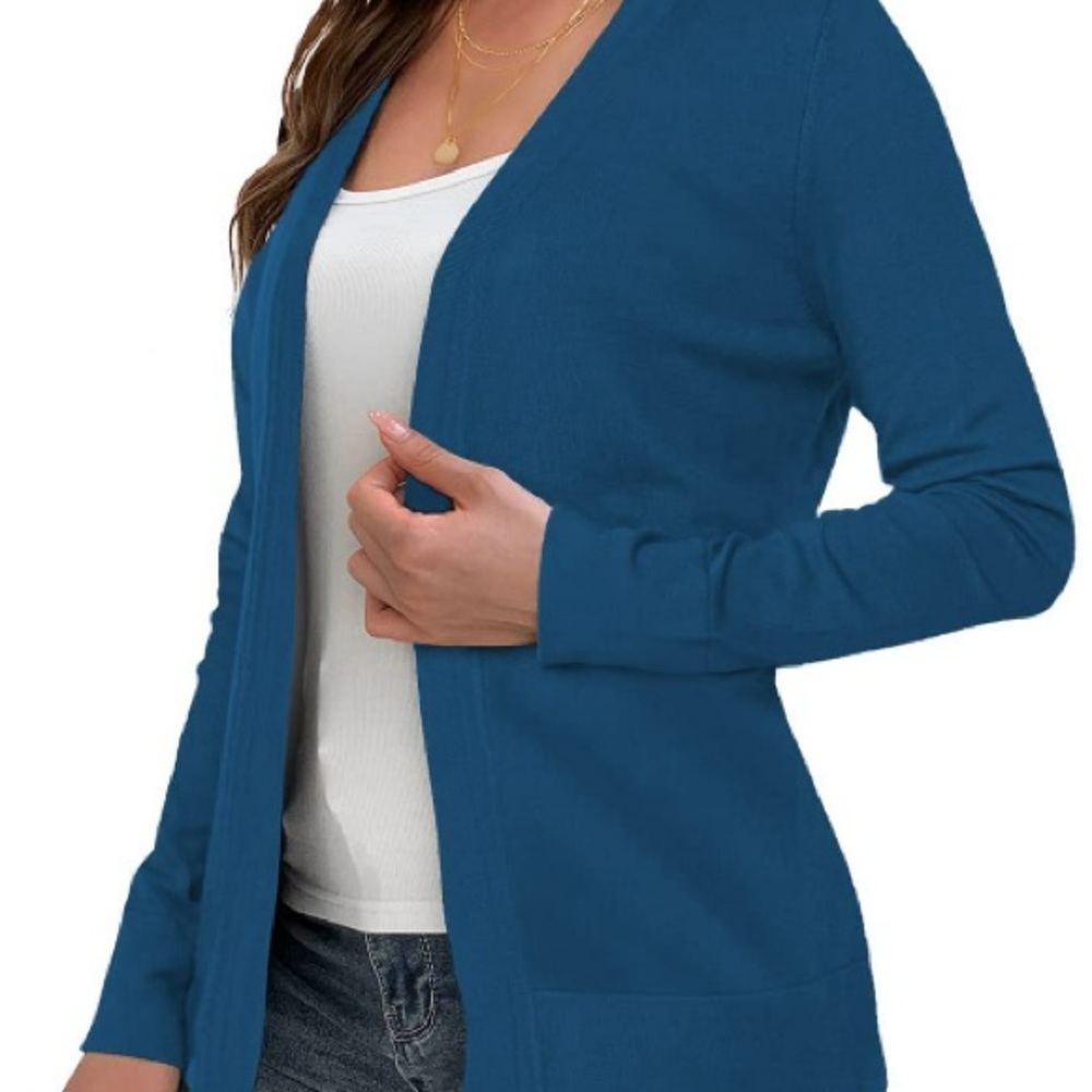 🍀NWOT Women's Lightweight Long Sleeve Open Front Cardigan